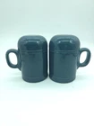 Fiestaware Juniper Range Stove Top Large Salt & Pepper Shakers Homer Laughlin