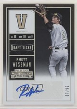 2015 Contenders College Draft Ticket 67/99 Rhett Wiseman (Fielding) #37 Auto 0c2