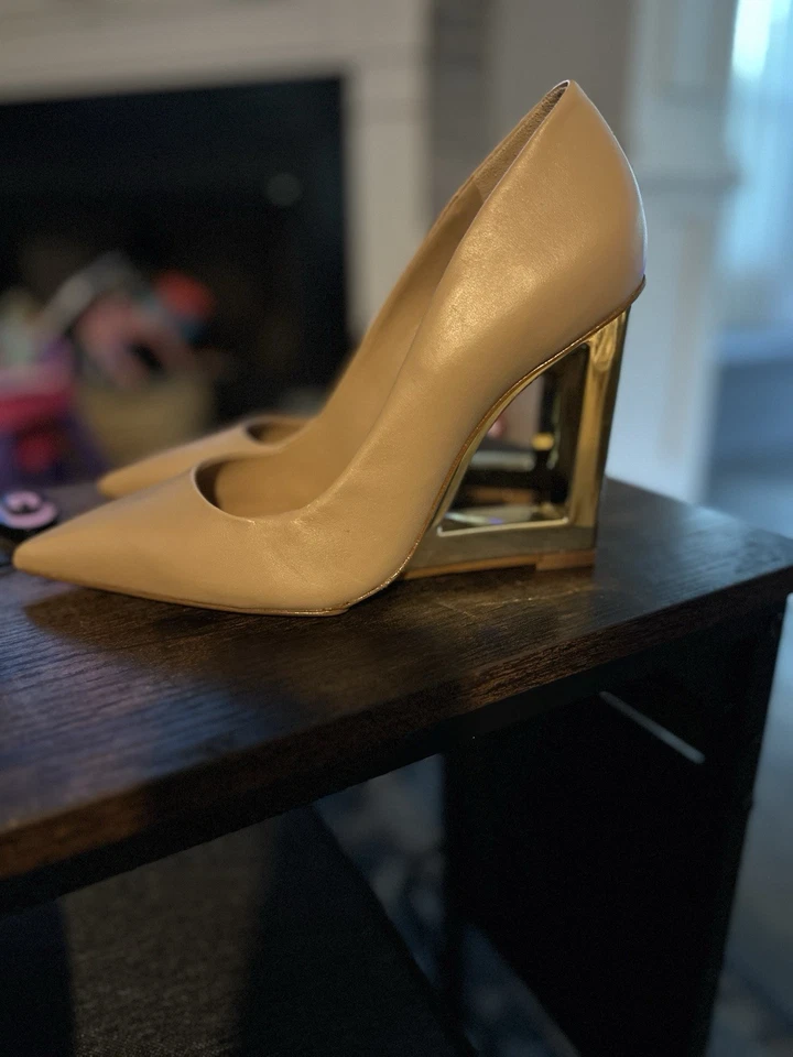 Zapatos de salón Filipa informales de cuero napa - 9,5 / beige verdadero / cuero napa Foto 3 de 4