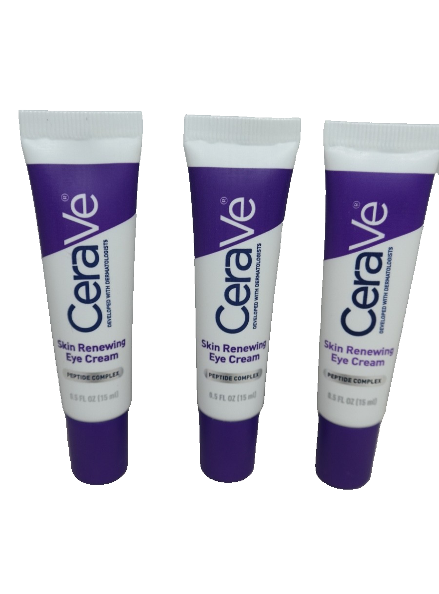 CeraVe Skin Renewing Eye Cream Trio Pack 0.5 fl oz Each New Sealed