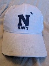 Under Armor Navy Hat Cap Men Adjustable White...