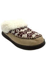 MUK LUKS Women's Minerva Slipper Clogs Tan/Cranberry