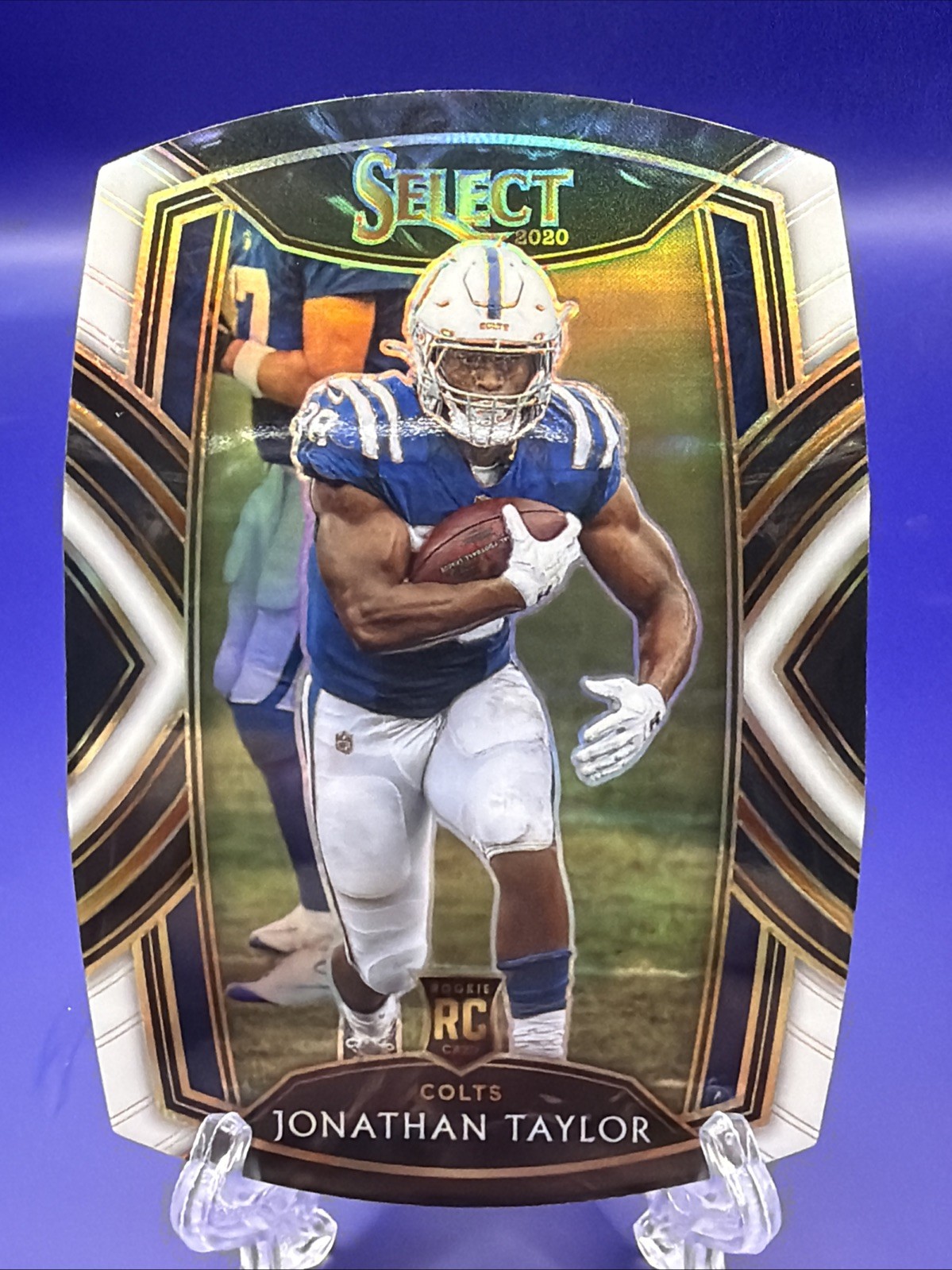 2020 Select Prizm White Die Cut #253 Jonathan Taylor RC Indianapolis Colts