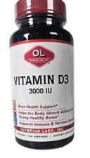 Vitamin D-3 3,000 IU, High Potency, Structural Support, Exp:10/2026