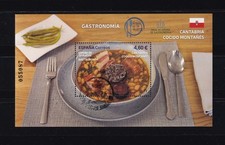 ESPAÑA 2023 -   Edifil  5680 - HB  Gastronomía Española en 19 platos Cantabria