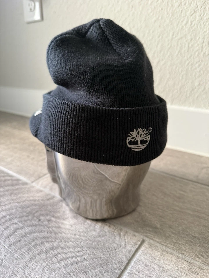 Gorro unisex Timberland vintage | logotipo de árbol negro/blanco | talla única | rápido Foto 3 de 4
