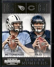2014 Panini Contenders #12 David Fales / Zach Mettenberger Round Numbers
