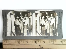 French Engineers in Tunnel Near First Line Trenches Stereoview Keystone View