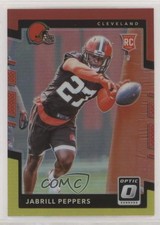 2017 Donruss Optic Rookies Red & Yellow Prizm Jabrill Peppers #140 1r65