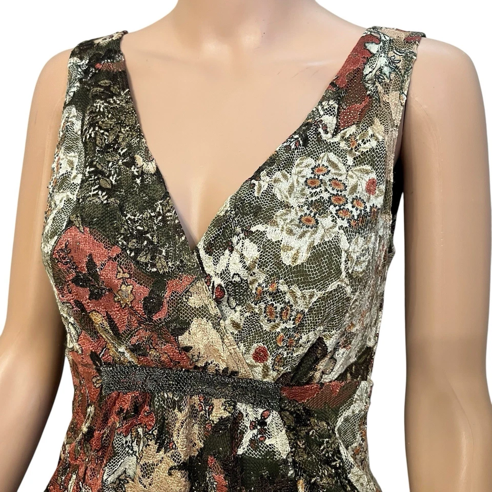 Camiseta sin mangas Y2K Weston Wear Babydoll de encaje pequeña boho hada romántica floral retro Foto 2 de 4