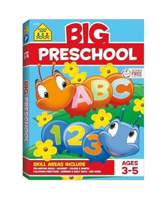 School Zone Big Preschool Workbook, School Zone