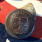 Non Dug Post Civil War 🇺🇸 💥 💣 Scarce Wyoming Staff Button
