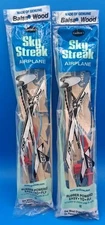 2X  SKY STREAK Balsa Wood Air plane Rubberband Powered Glider GUILLOWS model kit