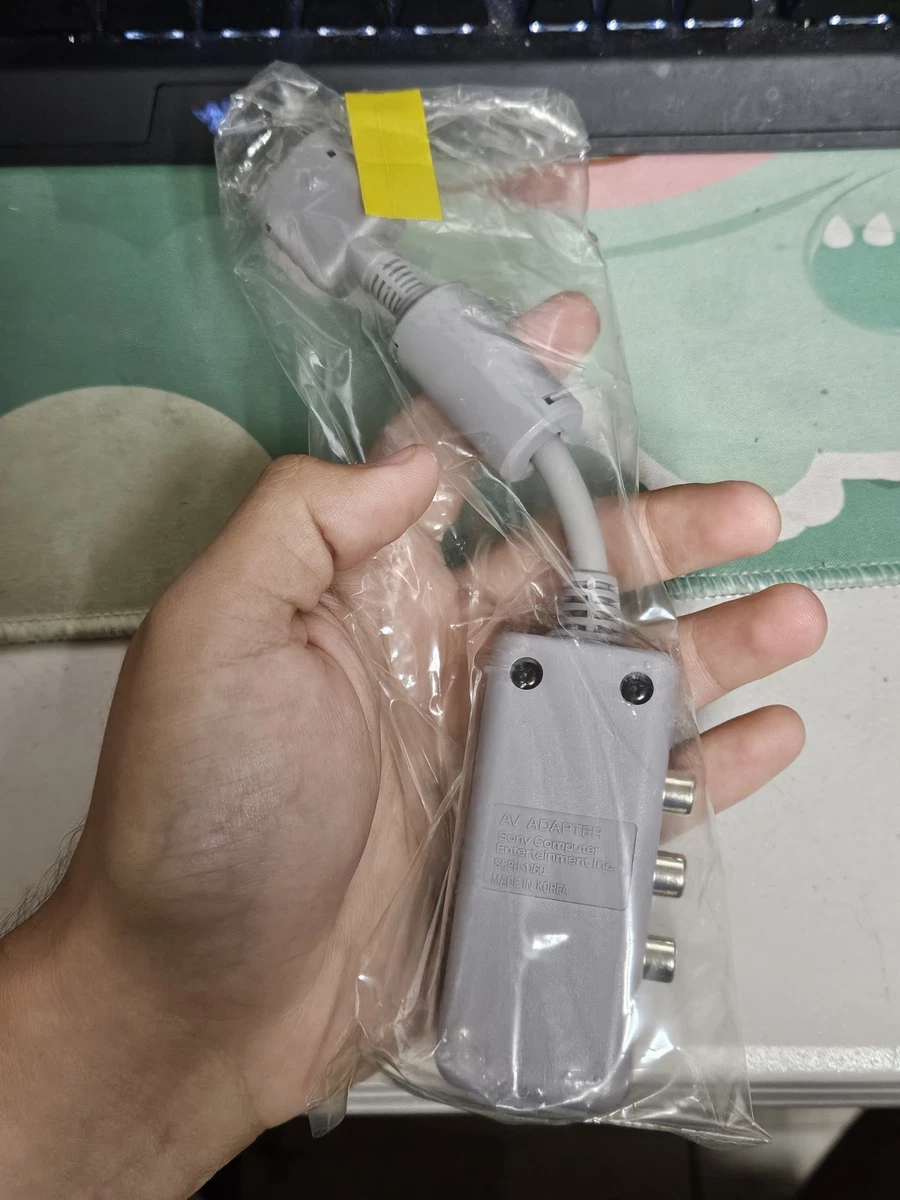 Adaptador AV Oficial Sony PS1 PS2 PlayStation 1 Cable de Salida Múltiple Guncon SCPH-1160