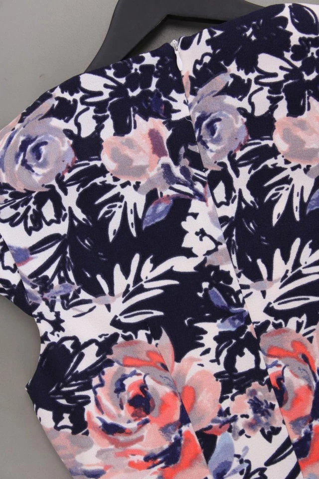 ✨ Montego Etuikleid Regular Kleid für Damen Gr. 38, M Kurzarm mehrfarbig ✨ - Bild 3 von 4