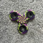 EDC Whirlwind Fidget Hand Spinner Multicolor Green Purple, ADHD Focus Toy — photo 1