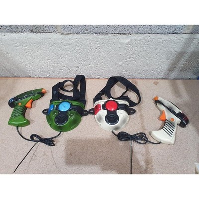 Jakks ToyMax Laser Challenge Neutralisator Lasertag Spiel weiß & grün 2er Set