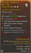  Diablo 4 Season 13 Gloves 1ga - 4ga Str Will