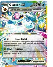 Prismatic Evolutions Glaceon ex 026/131 Double Rare Pokemon NM/M