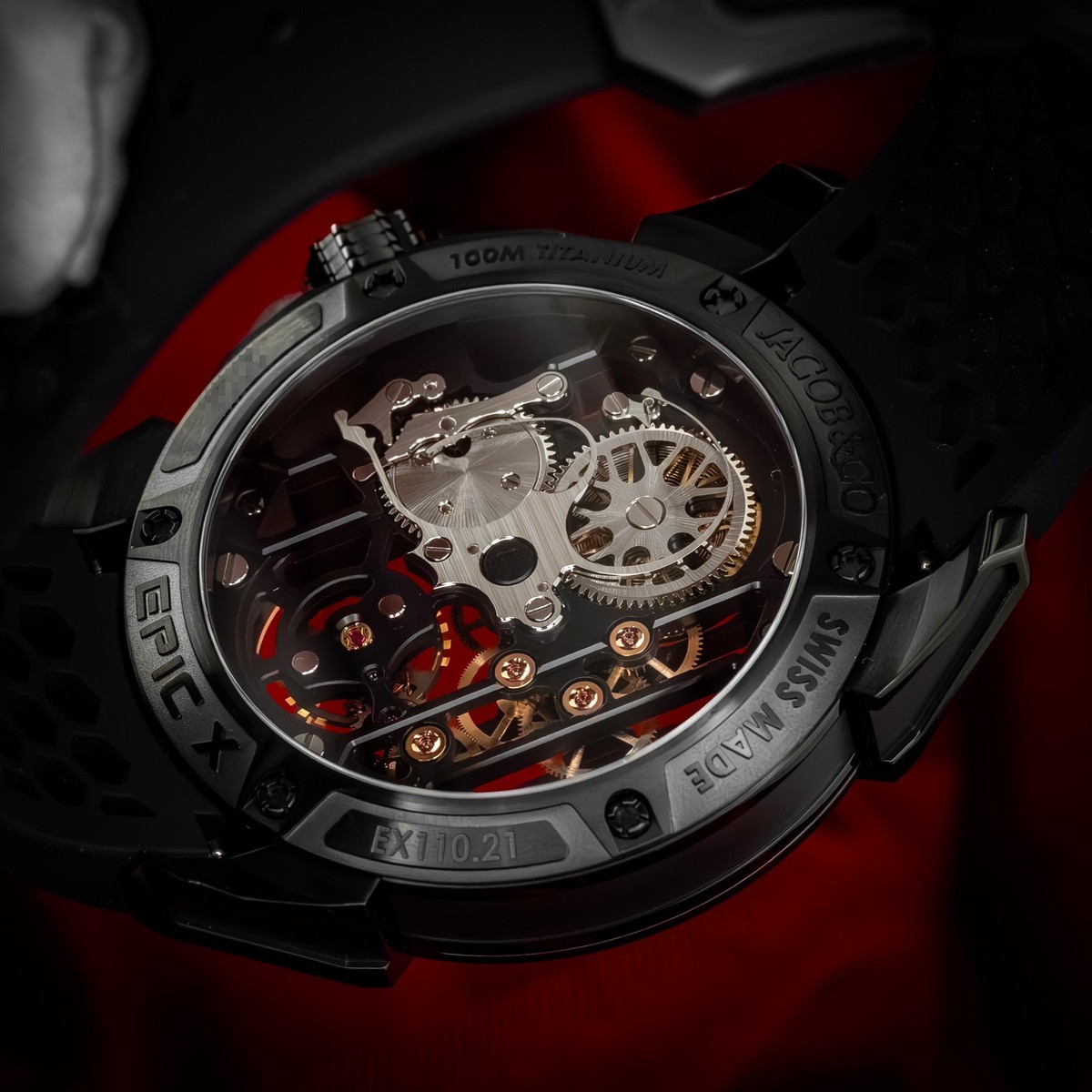 Jacob & Co Epic X Skeleton Black Titanium 44mm EX110.21.AA.AF.A
