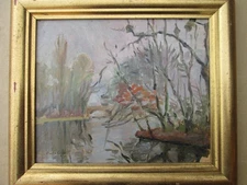 André Barbier bord de rivière