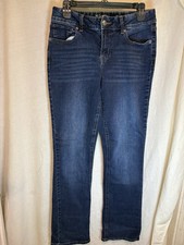 M Jeans By Maurices Mid rise Boot Cut Jeans Women  s 8 Long Dark Wash