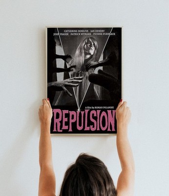 Repulsion 1965 Filmplakat Druck Wandbild Kult Horror britischer Film Kino Deko