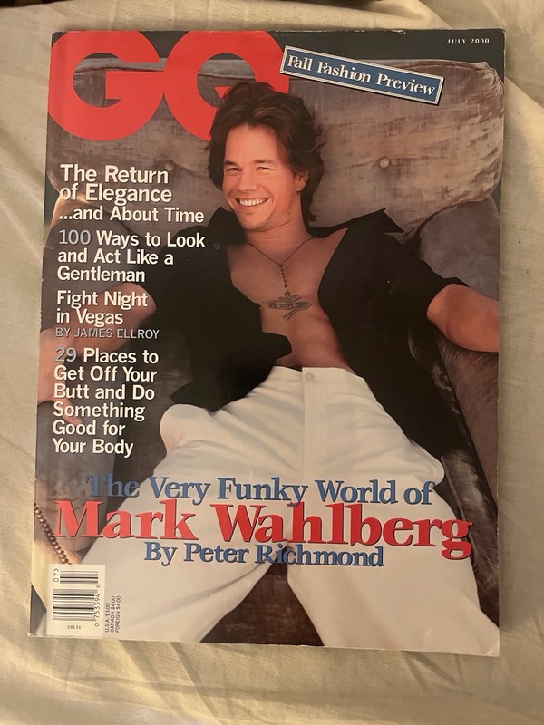 GQ Magazine July  2000  Mark Wahlberg  Fall Fashion Preview Vintage Nkotb  7/00