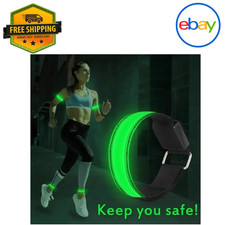 Night Running Armband LED Light  USB Rechargeable Safety Wrist  Leg Band