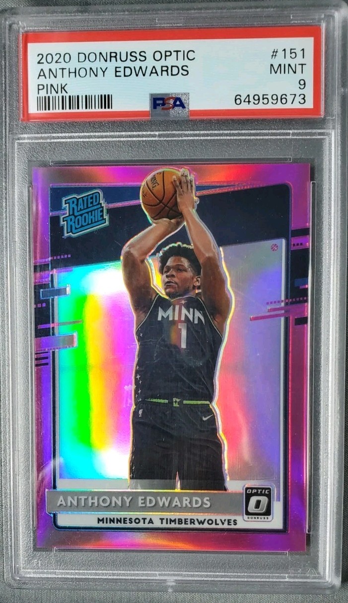2020-21 Panini Donruss Optic - Rated Rookie Anthony Edwards #151 Pink /25