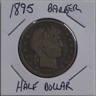 1895 Barber Half Dollar - Very Good Condition