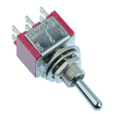 On-Off-On Mini Miniature Toggle Switch DPDT 3A