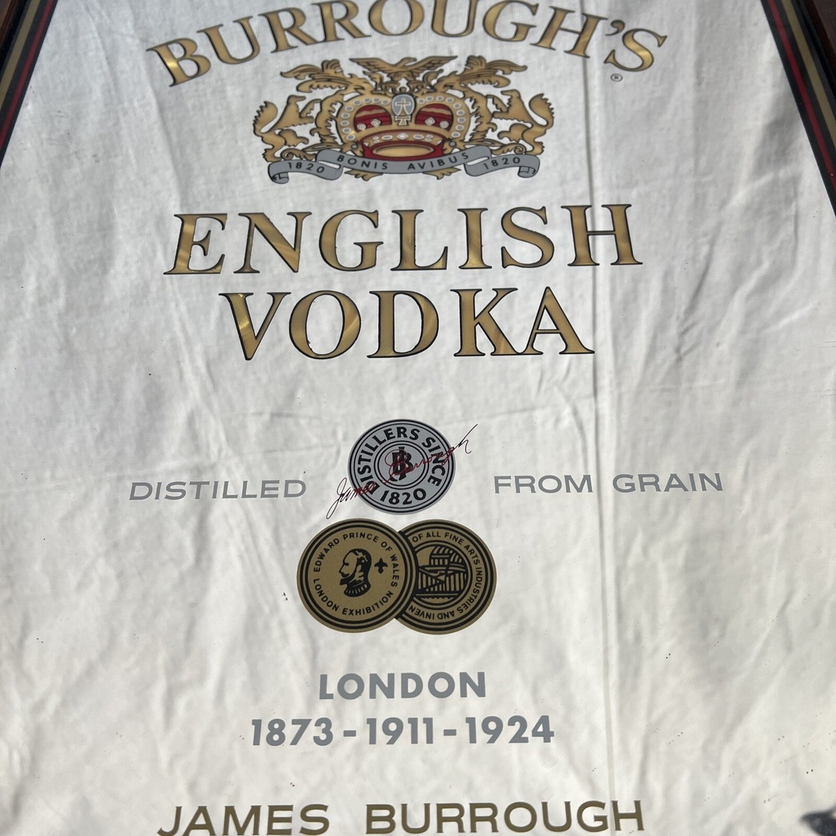 【パブミラー】Burrough's English Vodka バーインテリア パブミラー】Burrough's English Vodka バーインテリア 【公式通販】