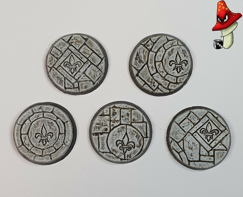 40mm Resin Base A, sisters battle, sororitas, ruined sanctuary, inquisition 40k - Picture 5 of 10