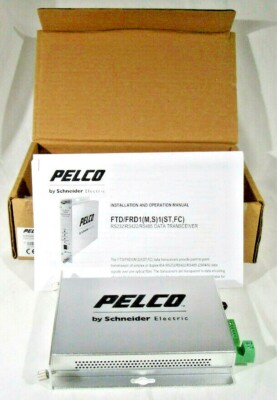  PELCO FTD1S1FC SINGLE CHANNEL BIDIRECTIONAL FIBER DATA TRANSMITTER