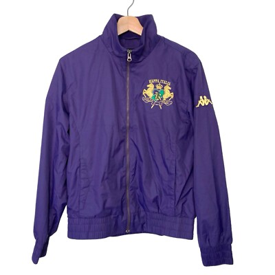 Kappa ITALIA Women's Riding Club Full ZipJacket Size M Purple Logo