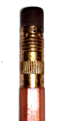 LONG FERRULE ''LUMBER*A. K. Lammers * Hartington, Nebr.'' Unused Wood Pencil