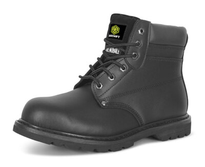 Beeswift GOODYEAR WELT SAFETY WORK BOOT MS ALL SIZES Black UK