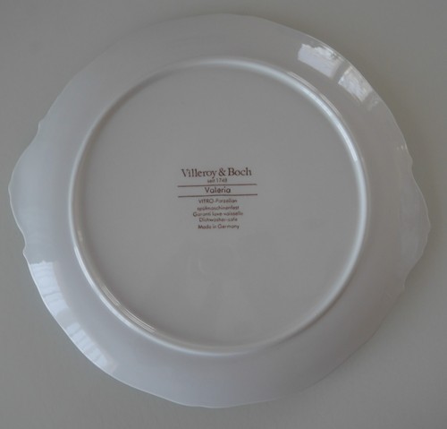WIE NEU: Villeroy & Boch VALERIA BLAU KUCHENPLATTE TORTENPLATTE mit Griffen! - Picture 2 of 2