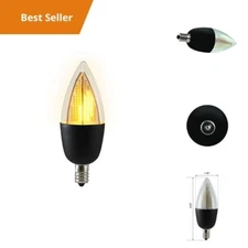 LED Flickering Flame Bulb Euri Lighting ECA9.5-2120fcb 1800K Warm White Candle L