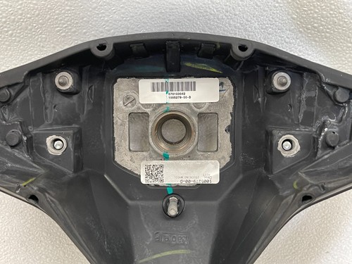 ⭐2012-2021 TESLA MODEL S &X LEATHER BLACK STEERING WHEEL 1005279-00-D OEM LOT2TP - Picture 4 of 11