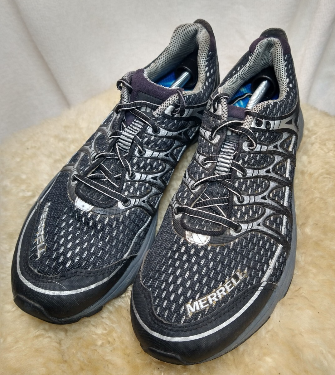 MERRELL SCARPE DONNA TREKKING TRAIL SNEAKERS TAGLIA 9 NERE BUONE CONDIZIONI