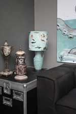 Tischlampe,hochwertige Designer-Lampe aus einer Vintage-Vase