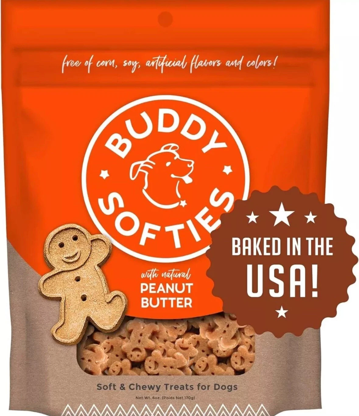 LOT OF 11 Buddy Biscuits Dog Biscuit Soft And Chewy Peanut 6 Oz Pack of 11
Opens in a new window or