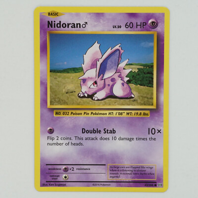 Nidoran 43/108 Common XY: Evolutions Pokemon Card | eBay