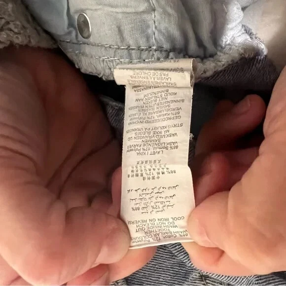 Pantalones Cortos Missguided Denim Cutoff Distressed Talla 8 Alto Foto 4 de 4