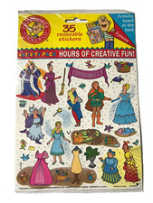 Okee Dokee Sticker Co. Cinderella Princess Reusable Sticker Activity Pack RARE