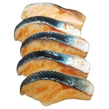 5Pcs Simulated Salmon Slices Lifelike Food Fake Fish Meat Model Decorations