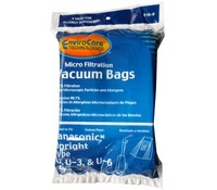 Panasonic Types U U-3 U-6 Vacuum Bags Microfiltration With Closure - 9 Pack Panasonic Types U U-3 U-6 Vacuum Bags Microfiltration With Closure - 9 Pack
