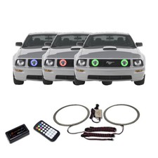 Rgb Multi Color Bluetooth Fog Light Halo Kit For Ford Mustang 05-09